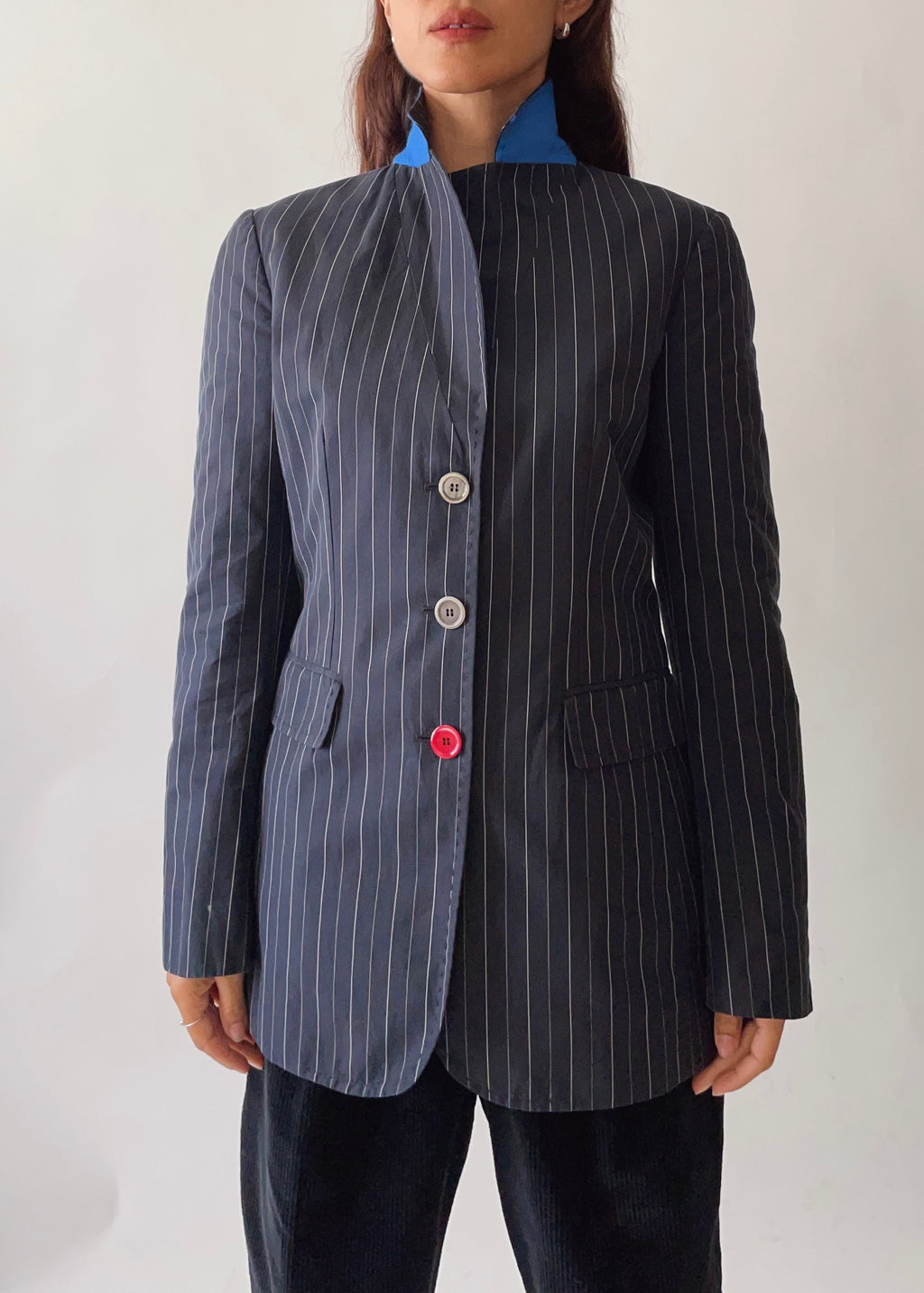 Vintage Moschino Cotton Stripe Blazer