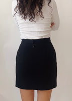 Vintage Celine Wool Chain Mini Skirt