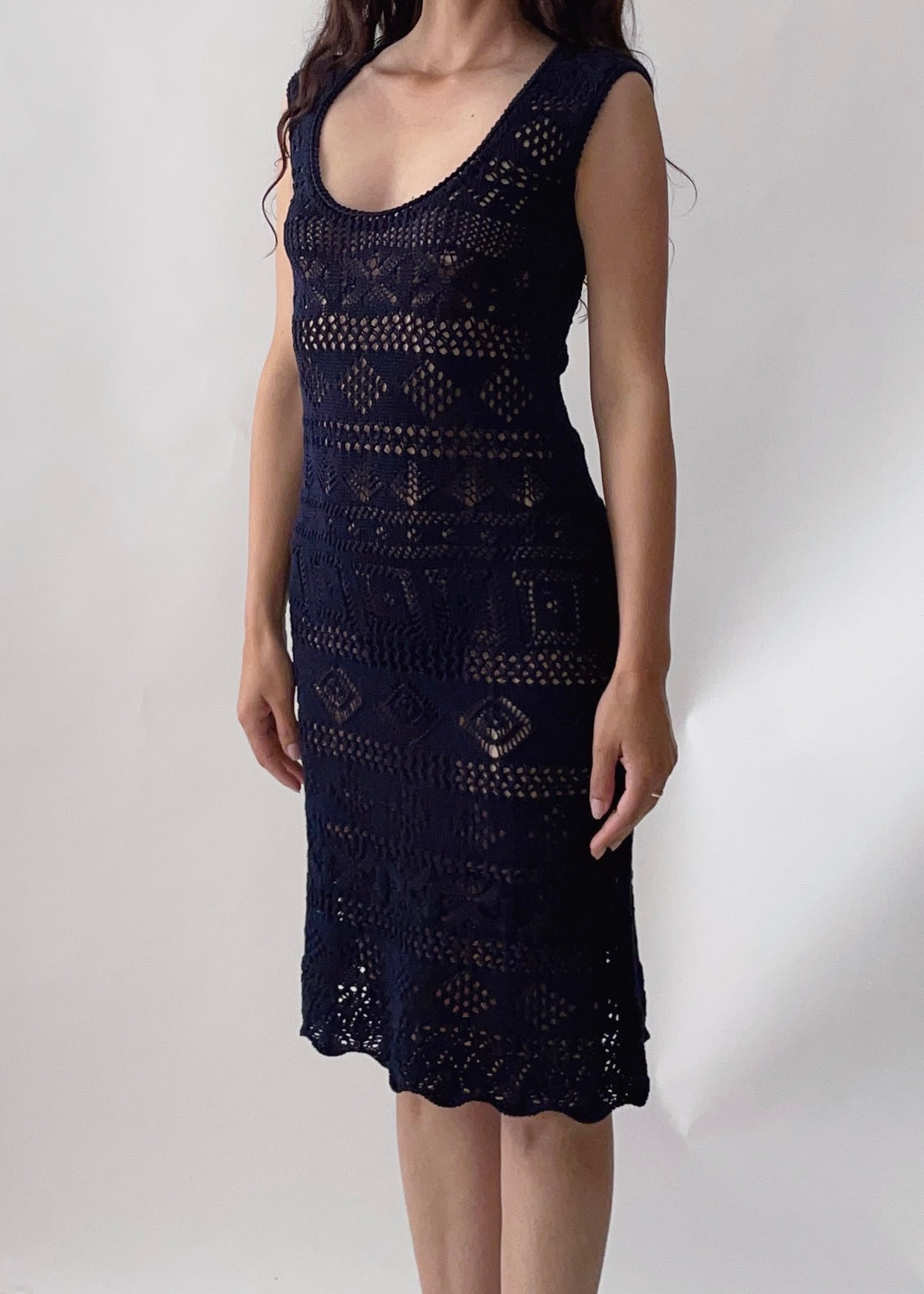 Vintage Prada Crochet Dress