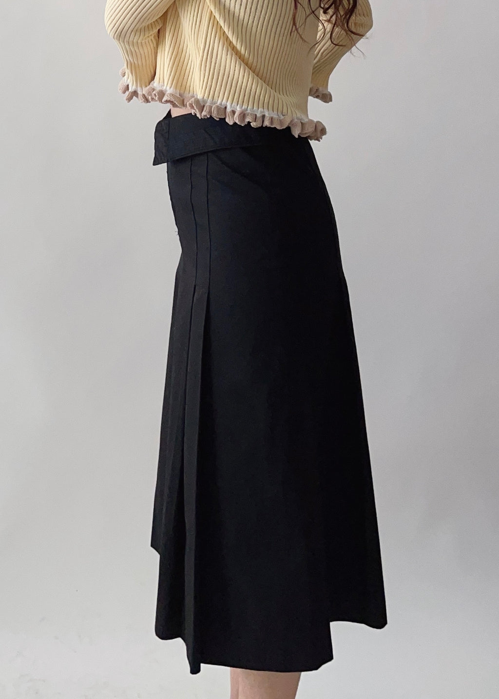 Prada Black Cotton Skirt