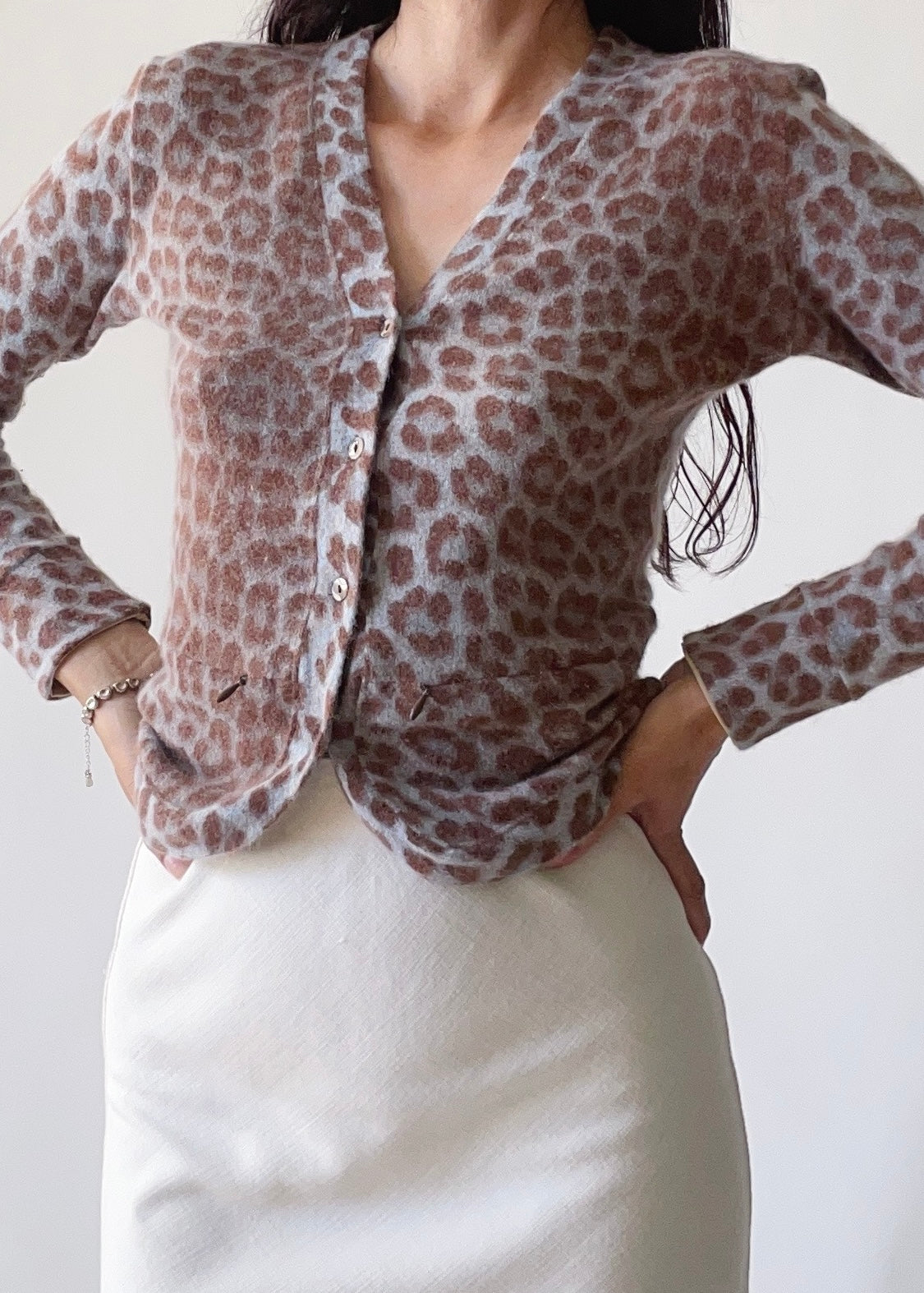 Vintage Anna Molinari Angora Cardigan