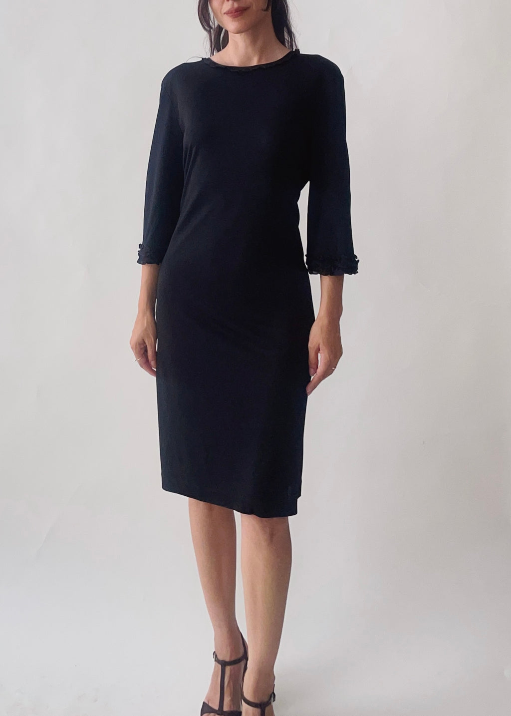 Moschino Open Back Ruffle Dress