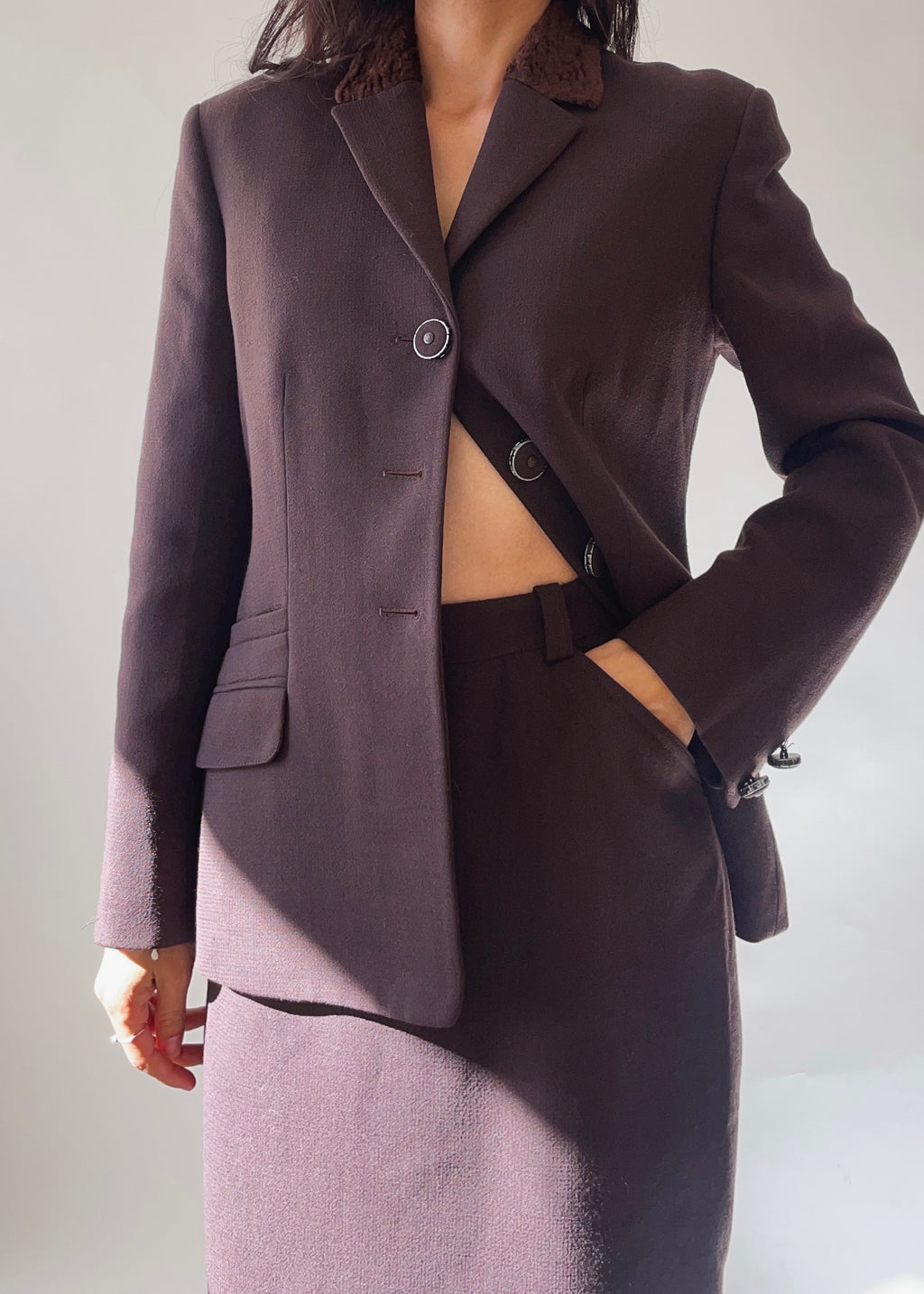 Vintage Versace Jeans Wool Suit