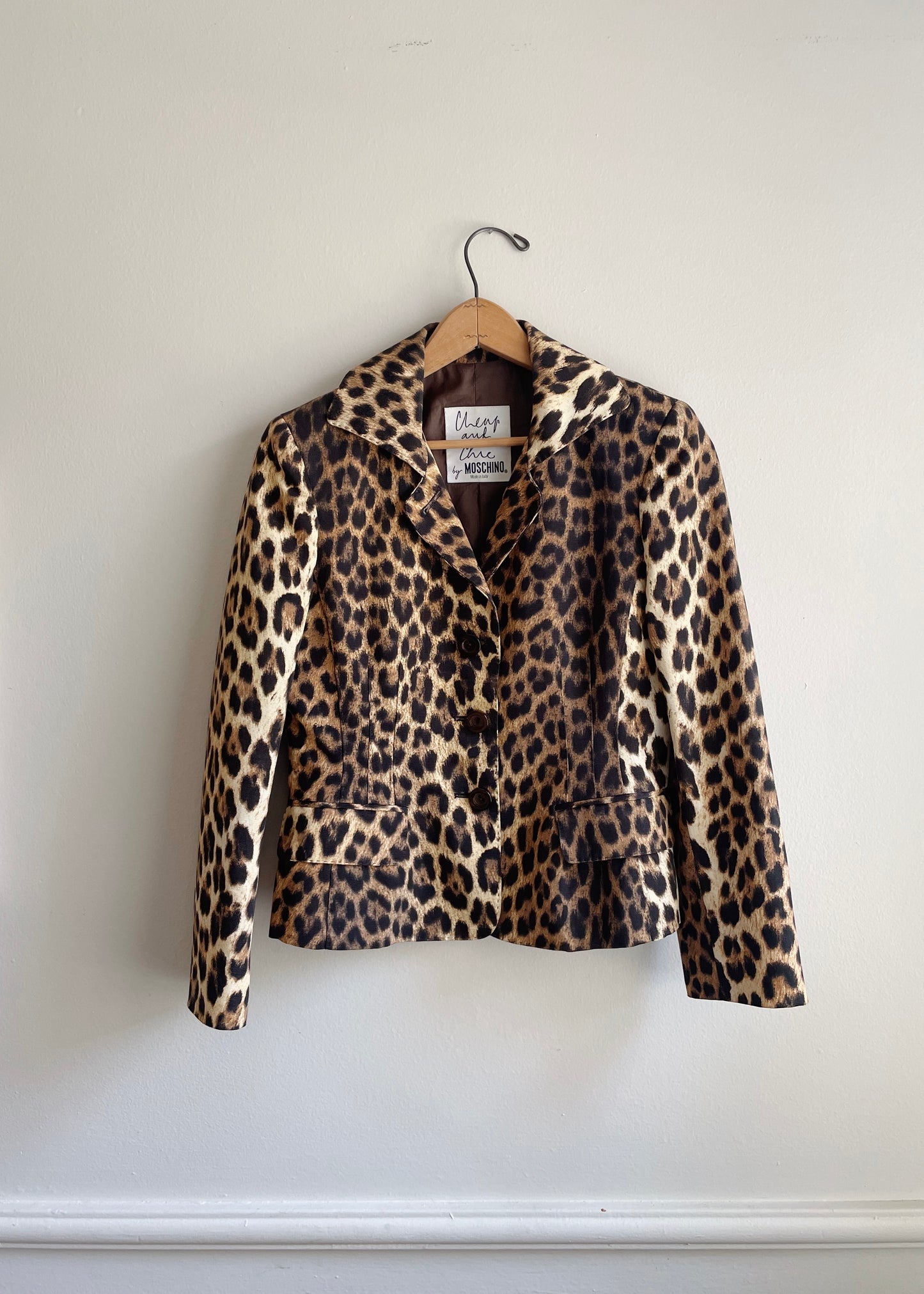 Vintage Moschino Animal Print Blazer