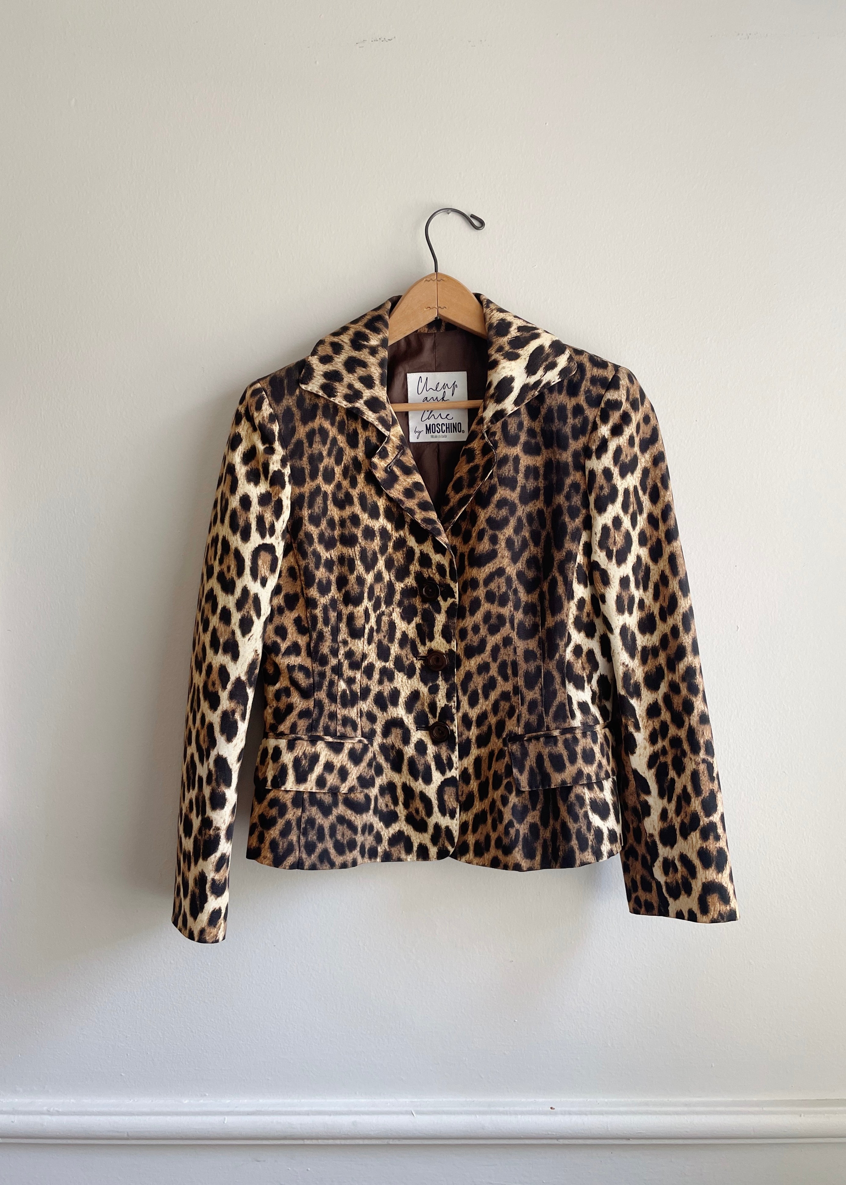 Vintage Moschino Animal Print Blazer