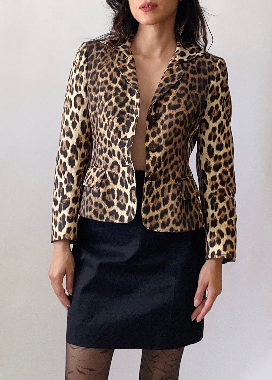 Vintage Moschino Animal Print Blazer