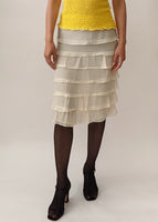 Vintage Prada Silk Chiffon Skirt
