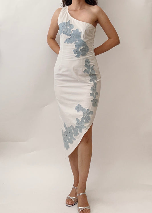 Vintage Moschino One-Shoulder Dress