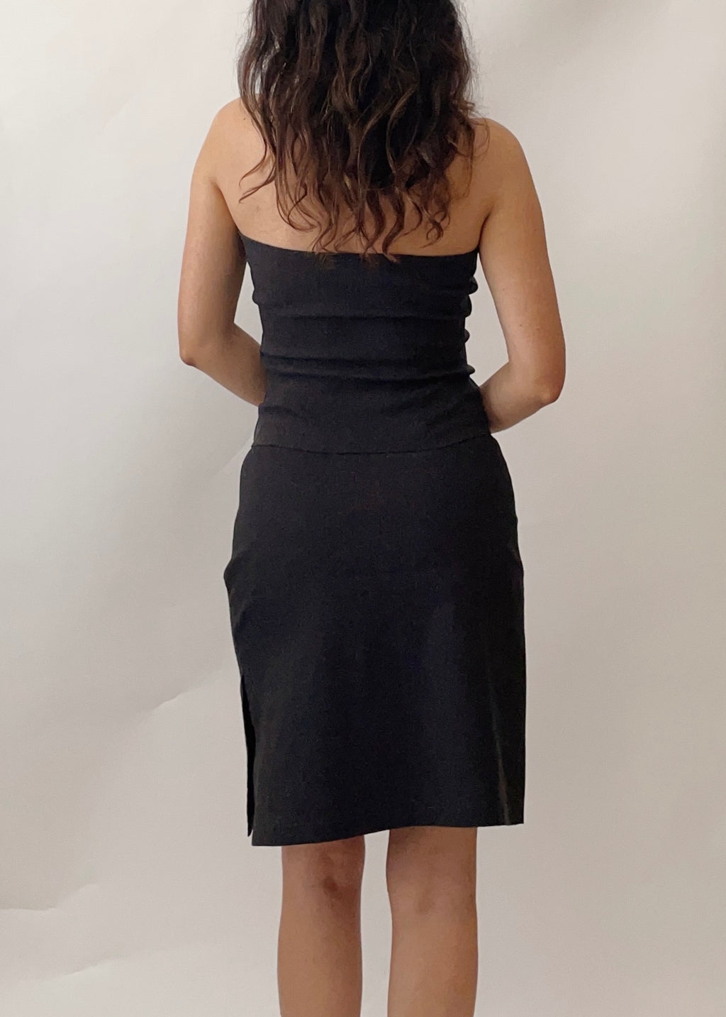 Vintage French Flower Tube and Skirt Set