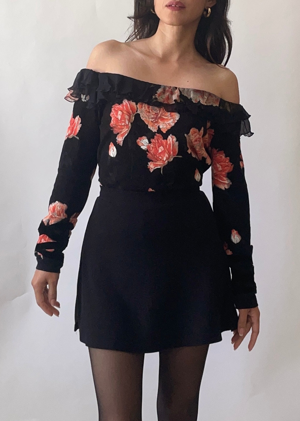 Vintage Blumarine Floral Knit Top