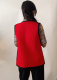 Vintage YSL Red Quilted Vest