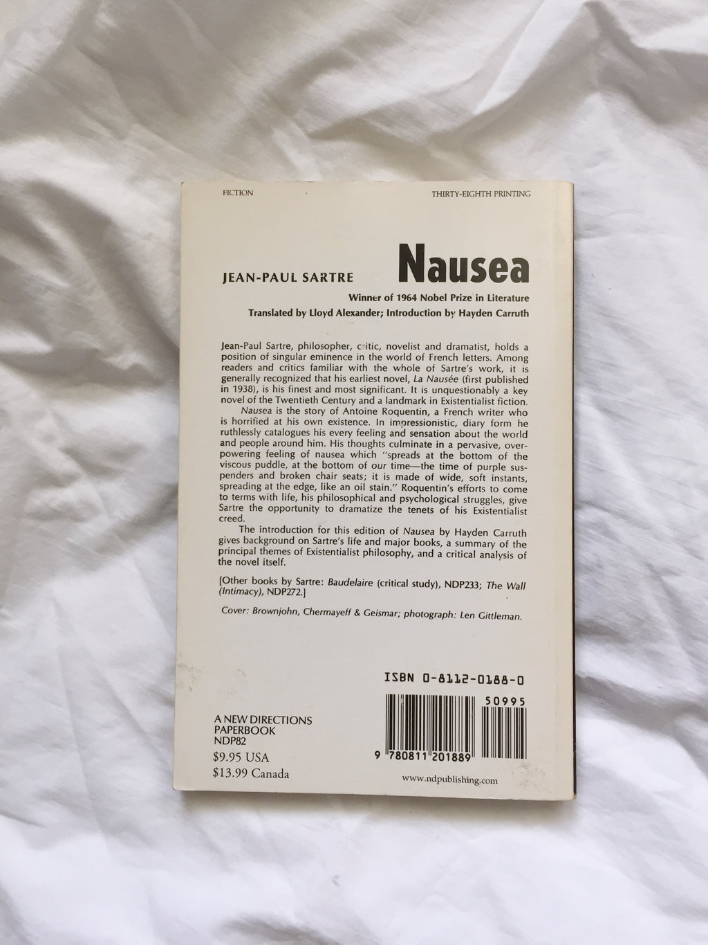 1960s Nausea by Jean-Paul Sartre
