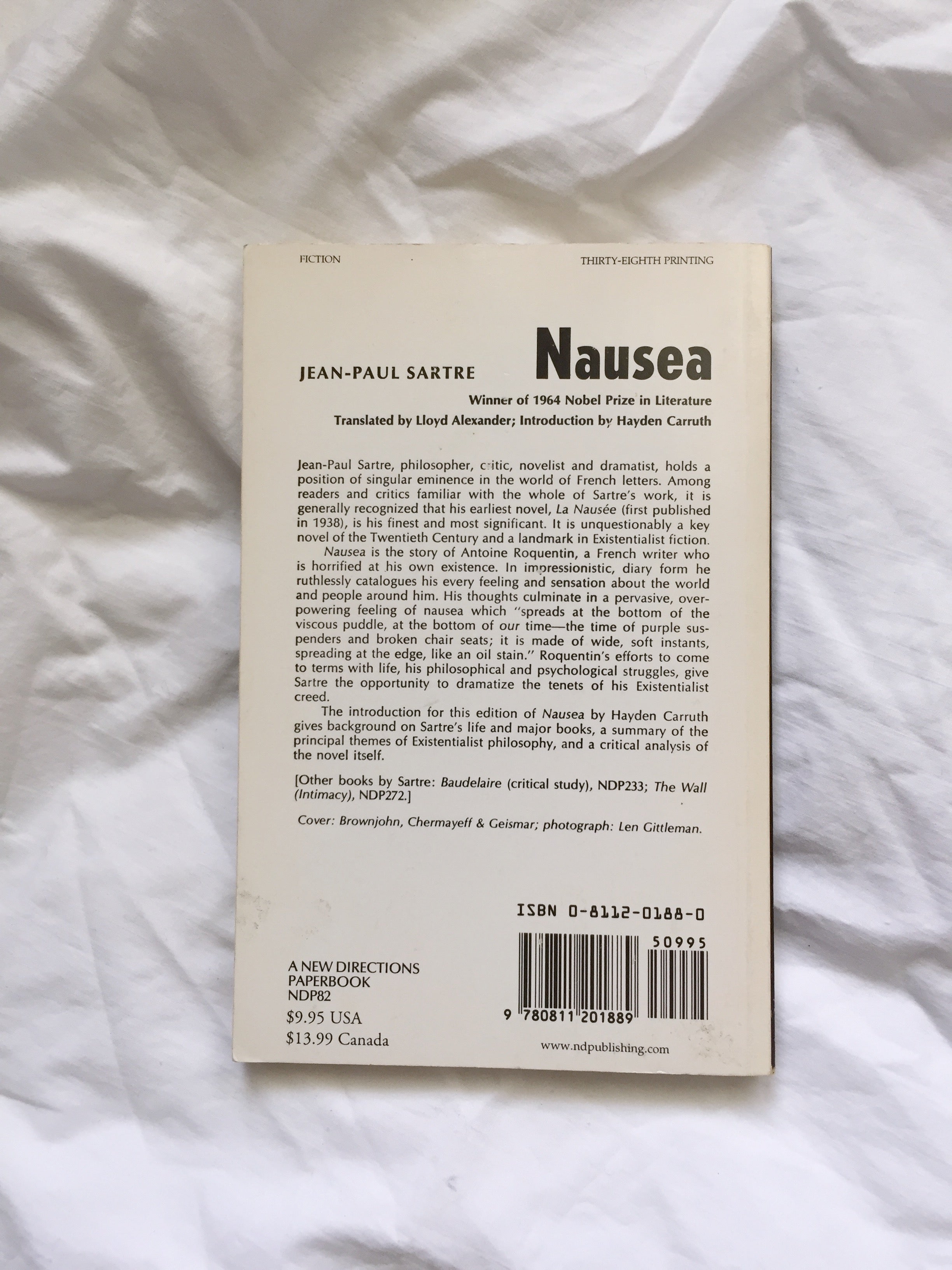 1960s Nausea by Jean-Paul Sartre