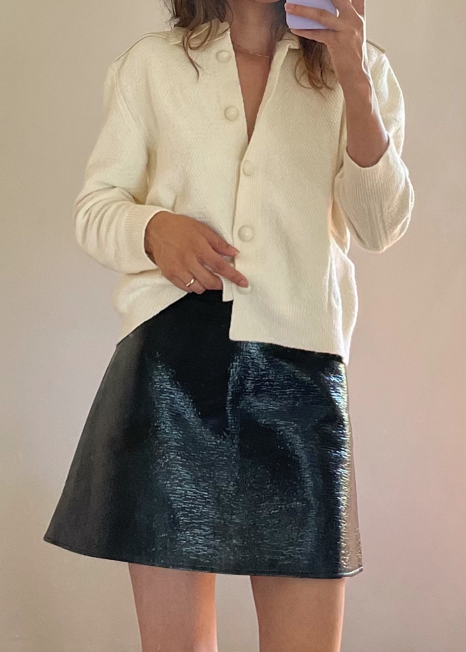 Courrèges Patent Mini Skirt