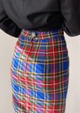 90s Moschino Tartan Mini Skirt