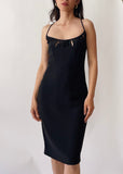 Vintage Moschino Cut-Out Black Dress