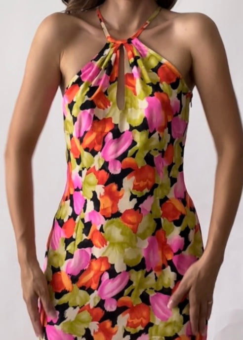 Georges Rech Silk Floral Dress