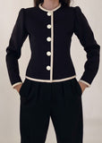 Vintage YSL Navy Blazer Jacket