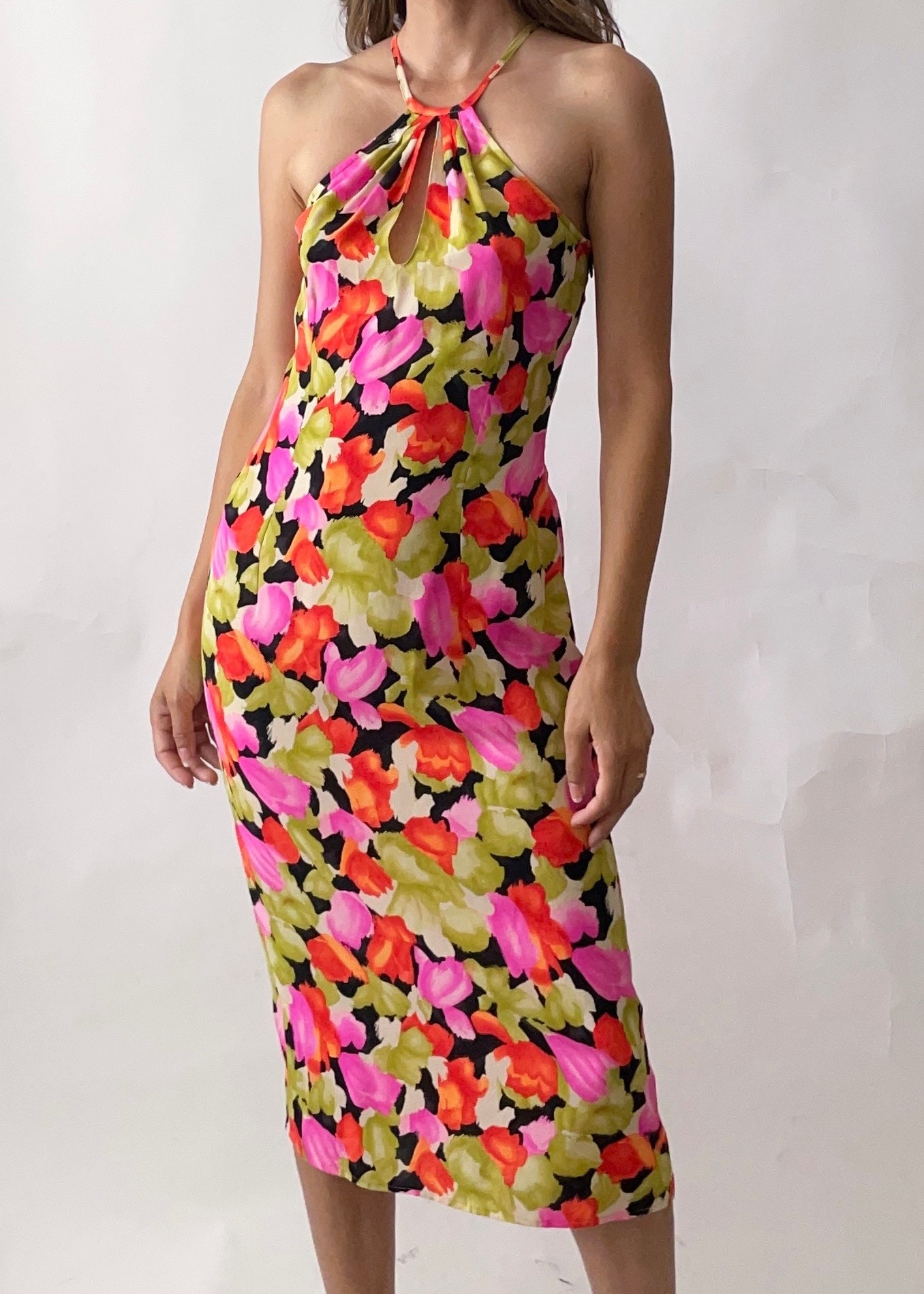 Georges Rech Silk Floral Dress