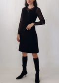 Vintage Courrèges Sleeveless Black Dress