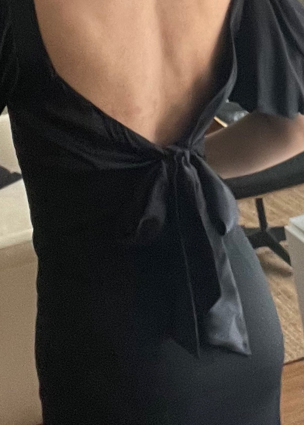 Vintage Moschino Silk Bow Dress