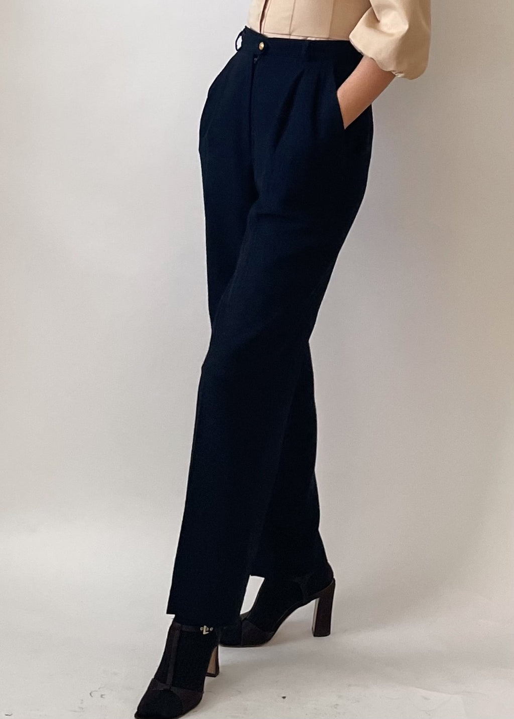 90s Ralph Lauren Navy Trousers