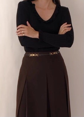 Vintage Celine Wool Skirt