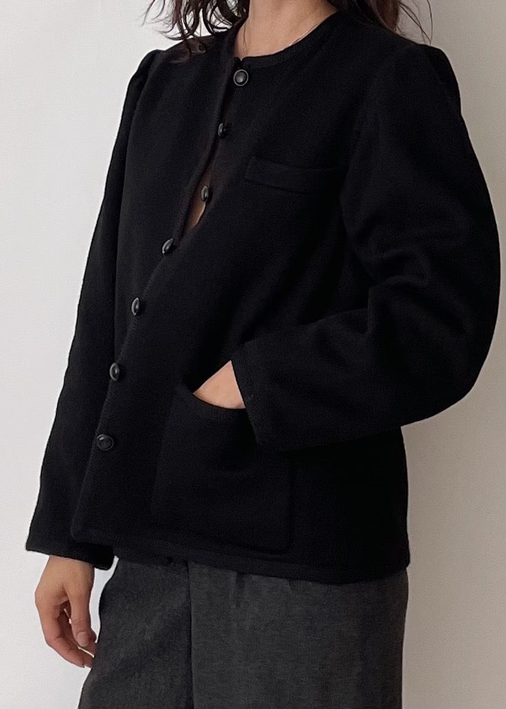 Vintage YSL Black Wool Jacket