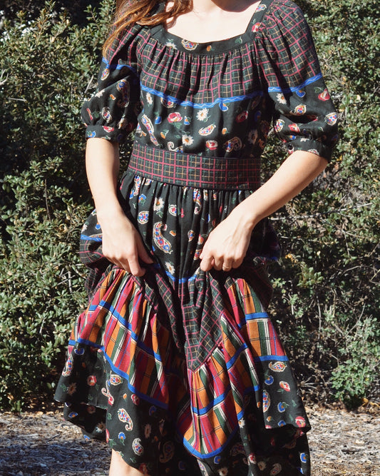 Vintage Italian Tahari Cotton Dress