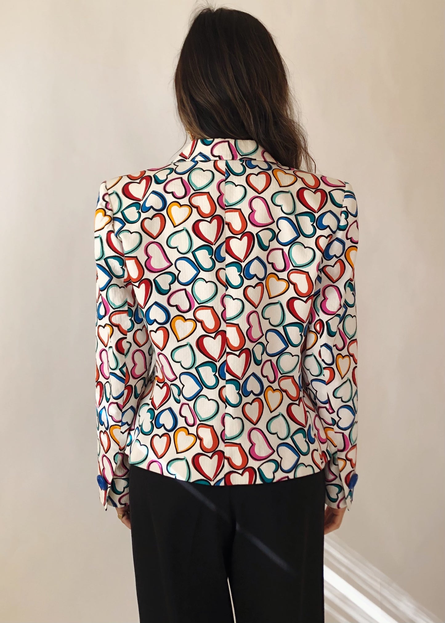 1980s YSL Hearts Jacket