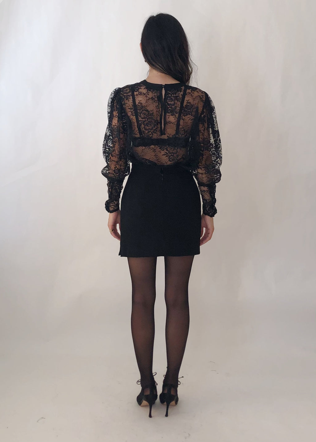 Vintage YSL Rive Gauche Lace Blouse