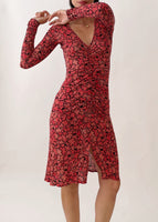 Anna Molinari Silk Red Dress
