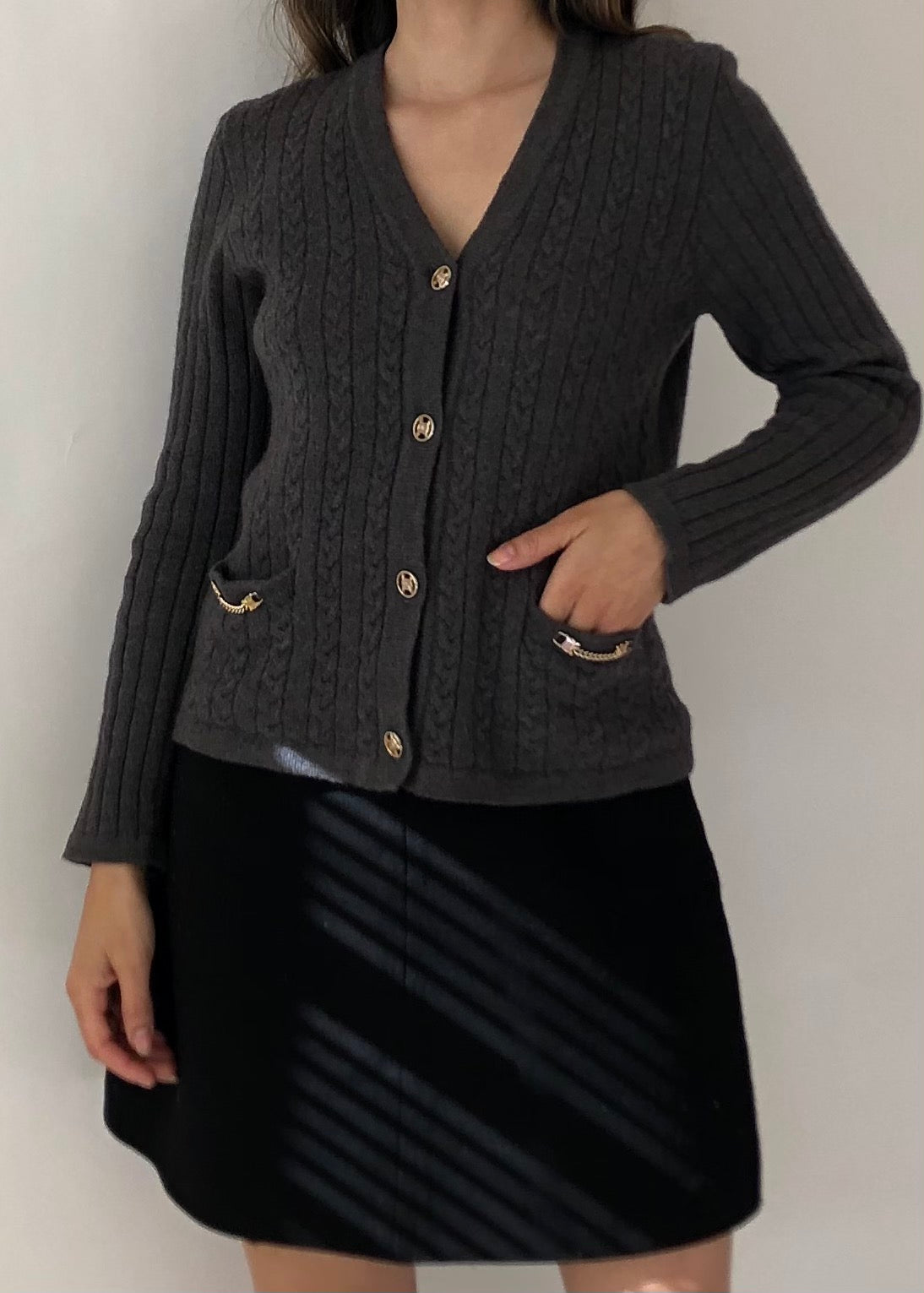 Vintage Celine Wool Cardigan