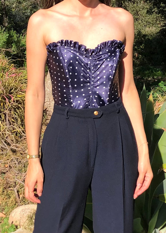 Vintage Valentino Polka Dot Bustier