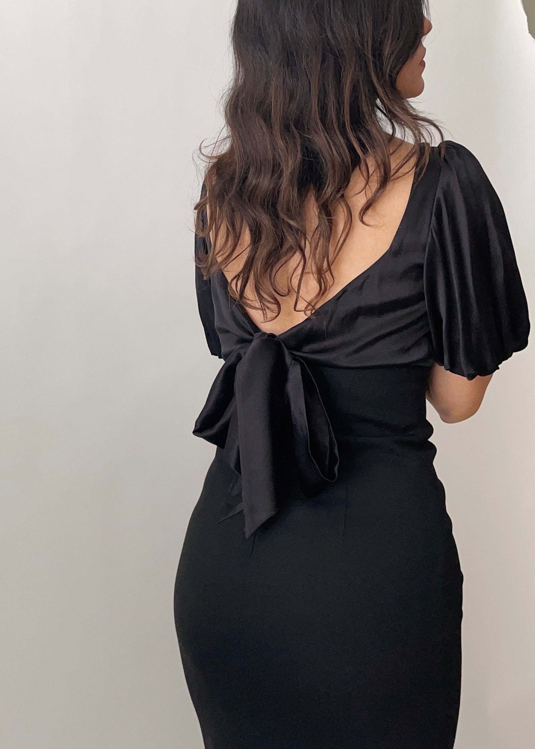 Vintage Moschino Silk Bow Dress