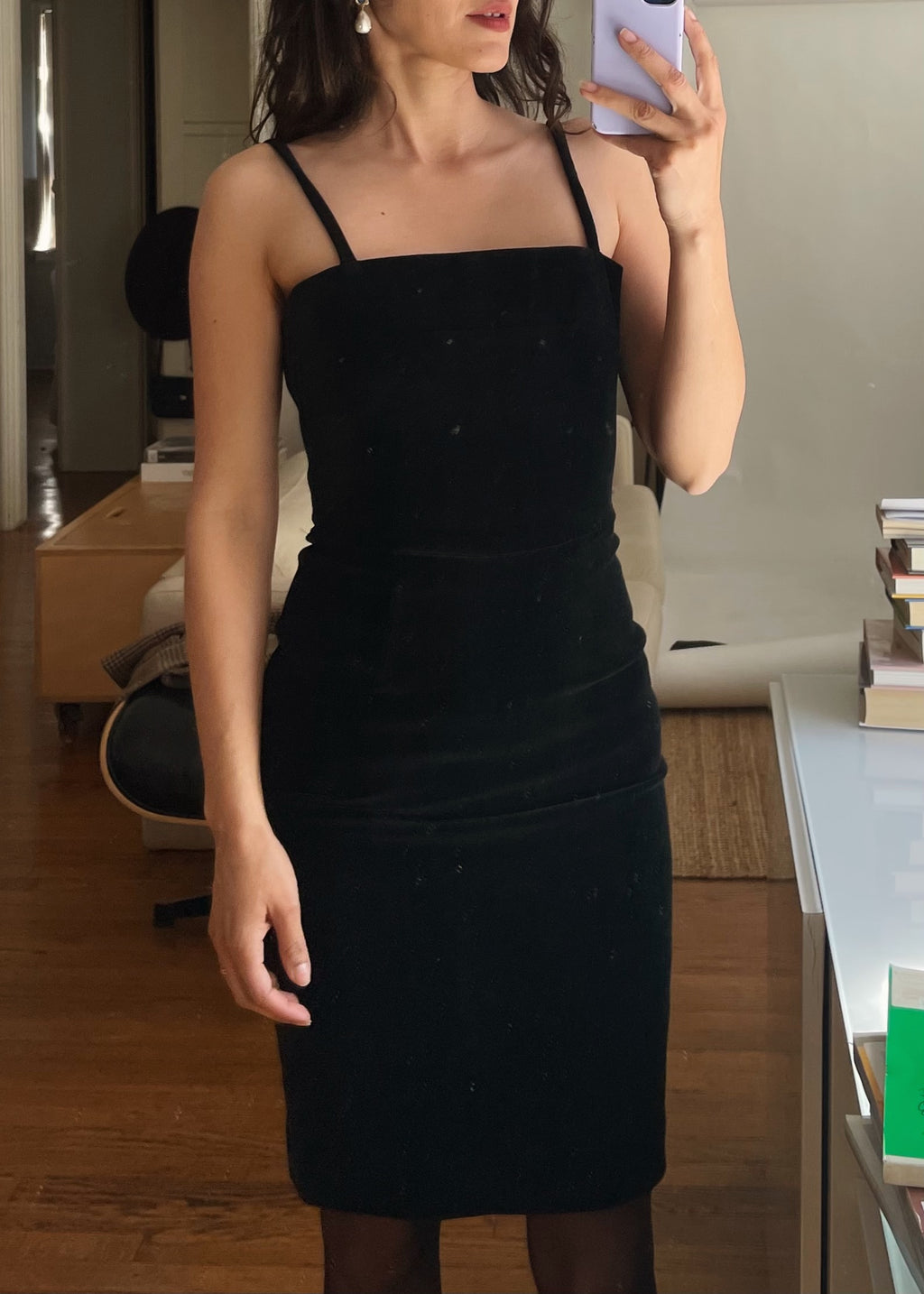 Vintage Moschino Cheap and Chic Velvet Dress