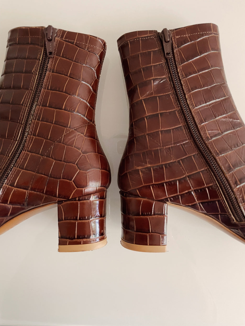 By Far Sofia Croc Nutella Boots