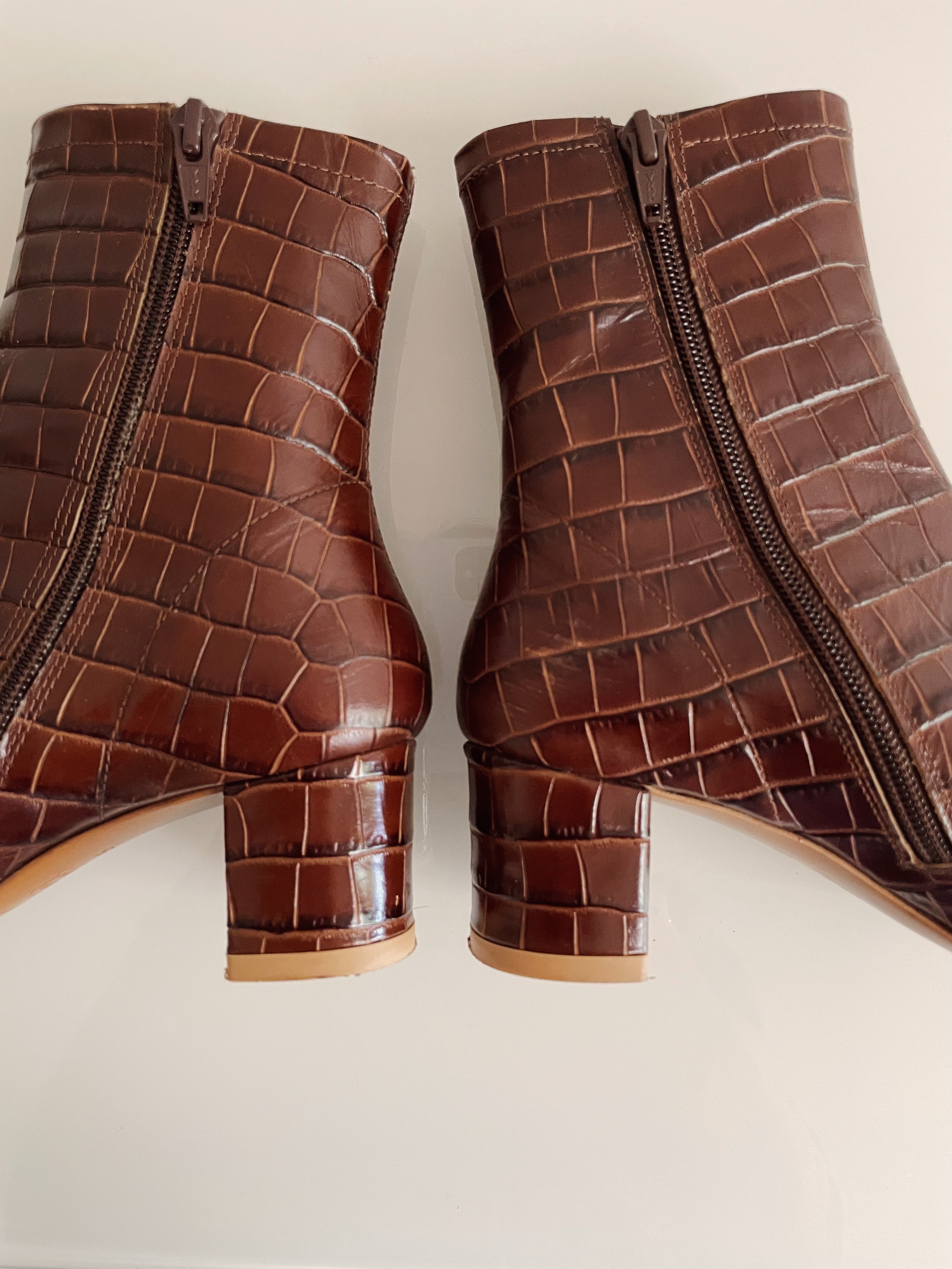 By Far Sofia Croc Nutella Boots