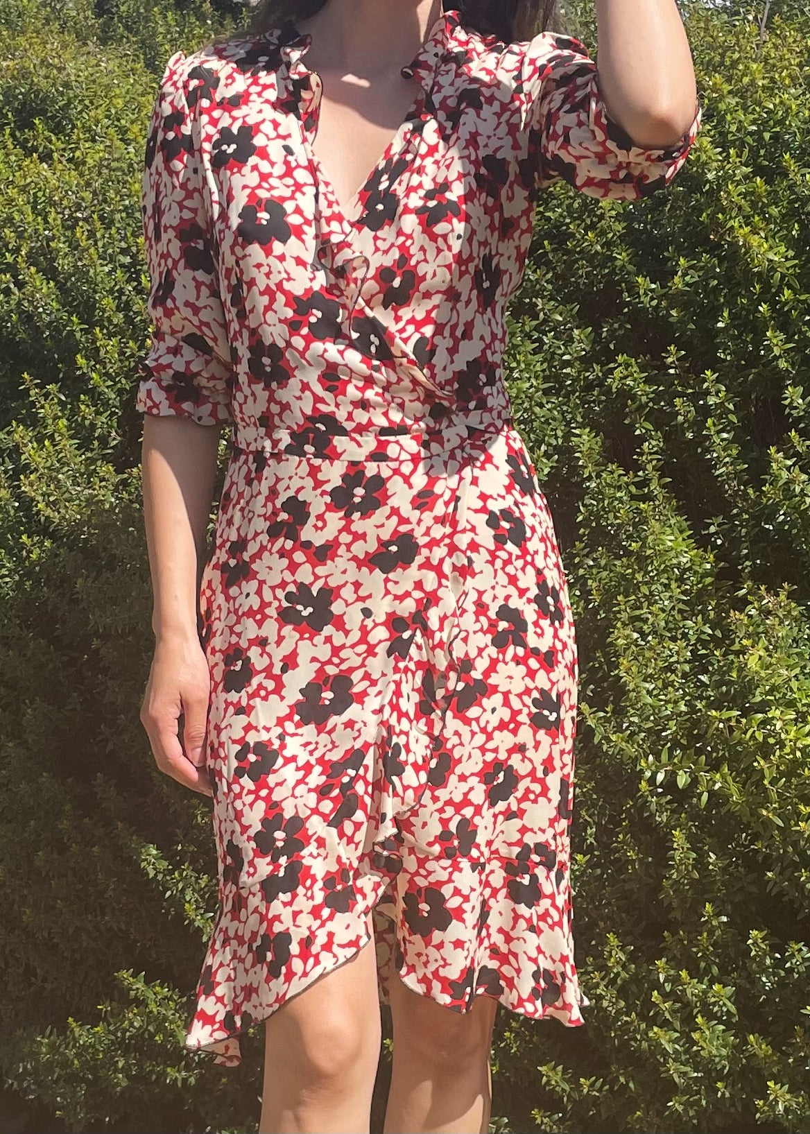 Vintage Moschino Silk Floral Dress