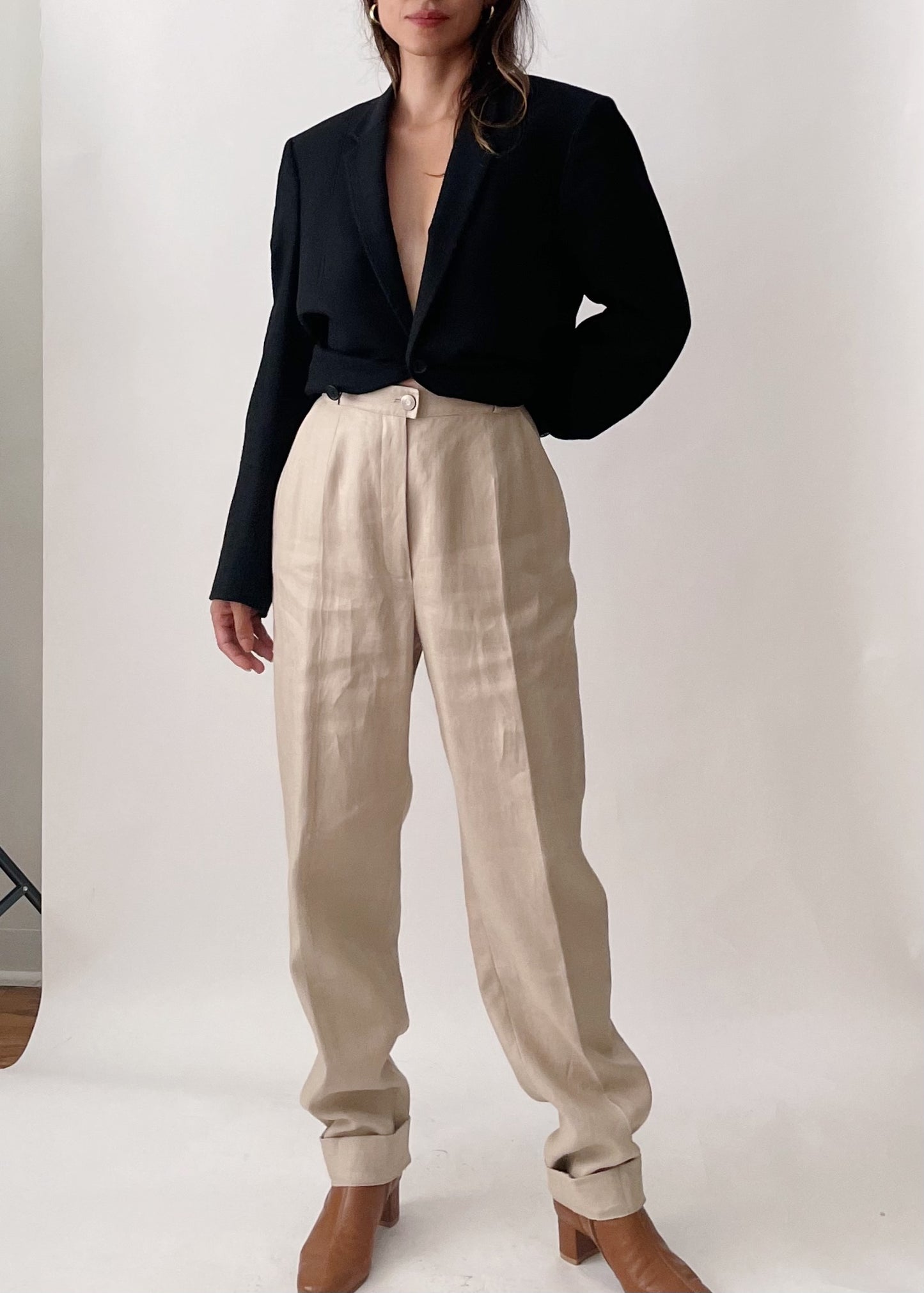 Vintage Chanel Linen Pants