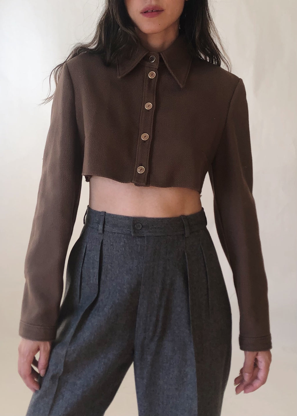 Vintage YSL Grey Wool Trousers