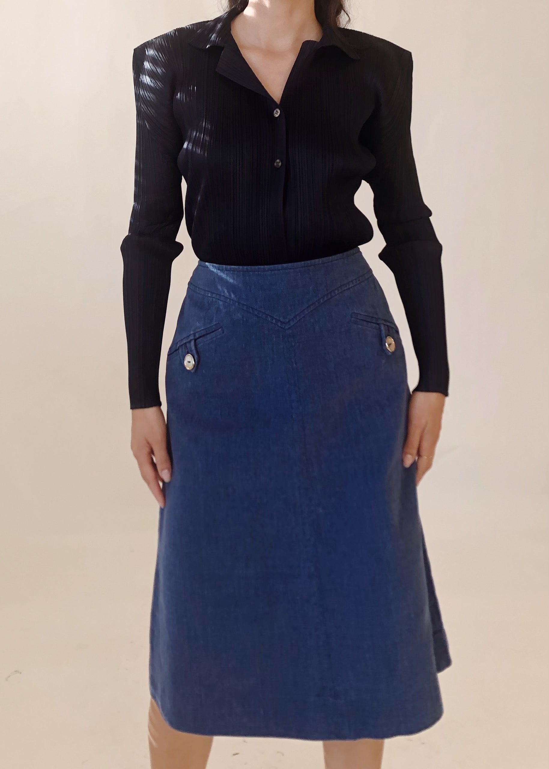 Vintage Céline Denim Skirt