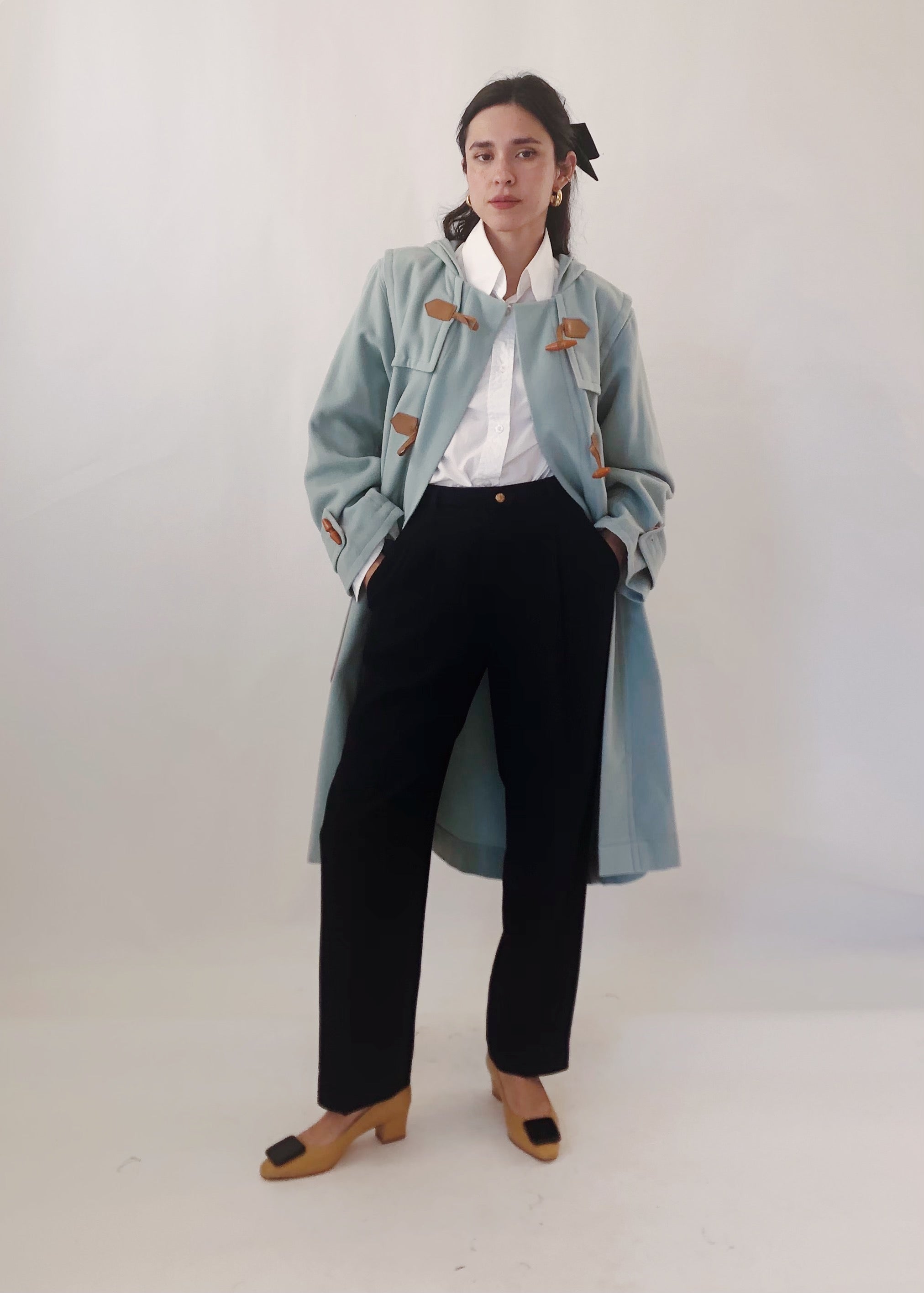 VIntage YSL Wool Cashmere Toggle Coat