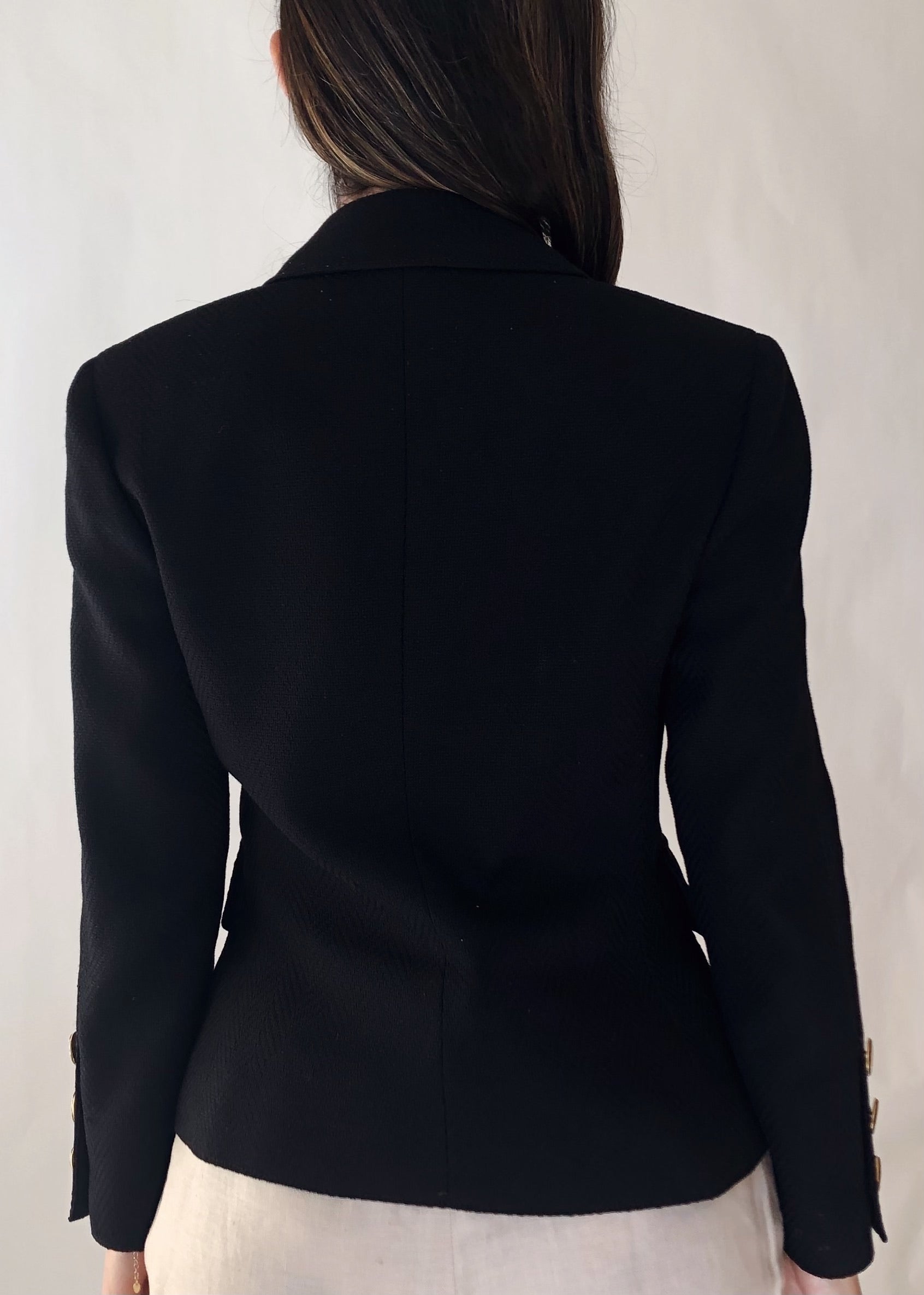 1990s Valentino V Wool Jacket