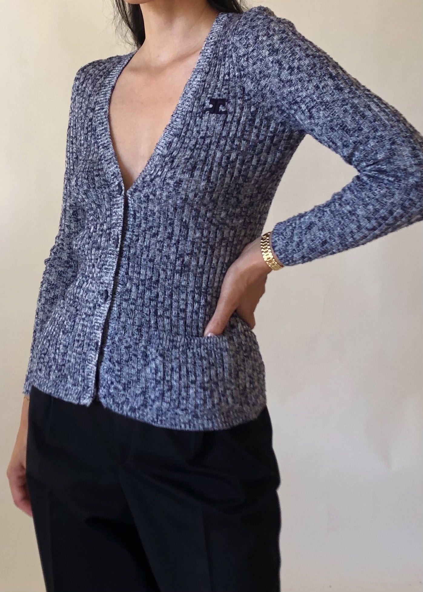 70s Courrèges Knit Cardigan