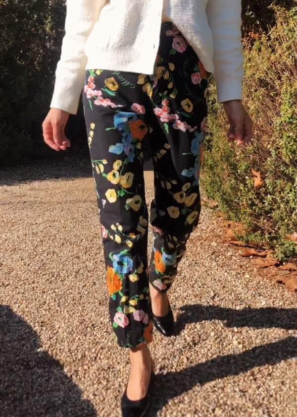 90s Moschino Floral Pants