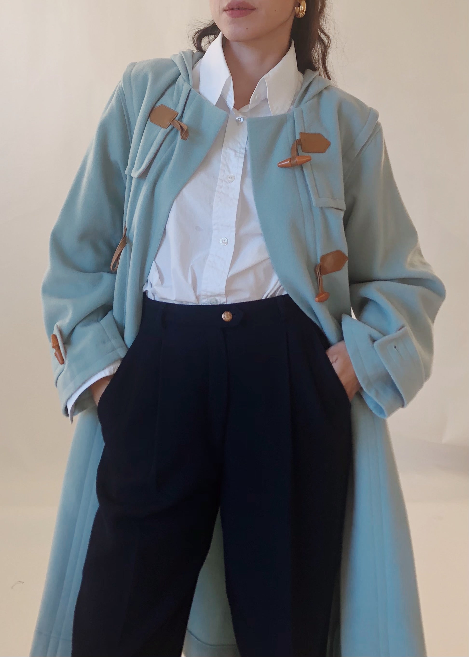 VIntage YSL Wool Cashmere Toggle Coat