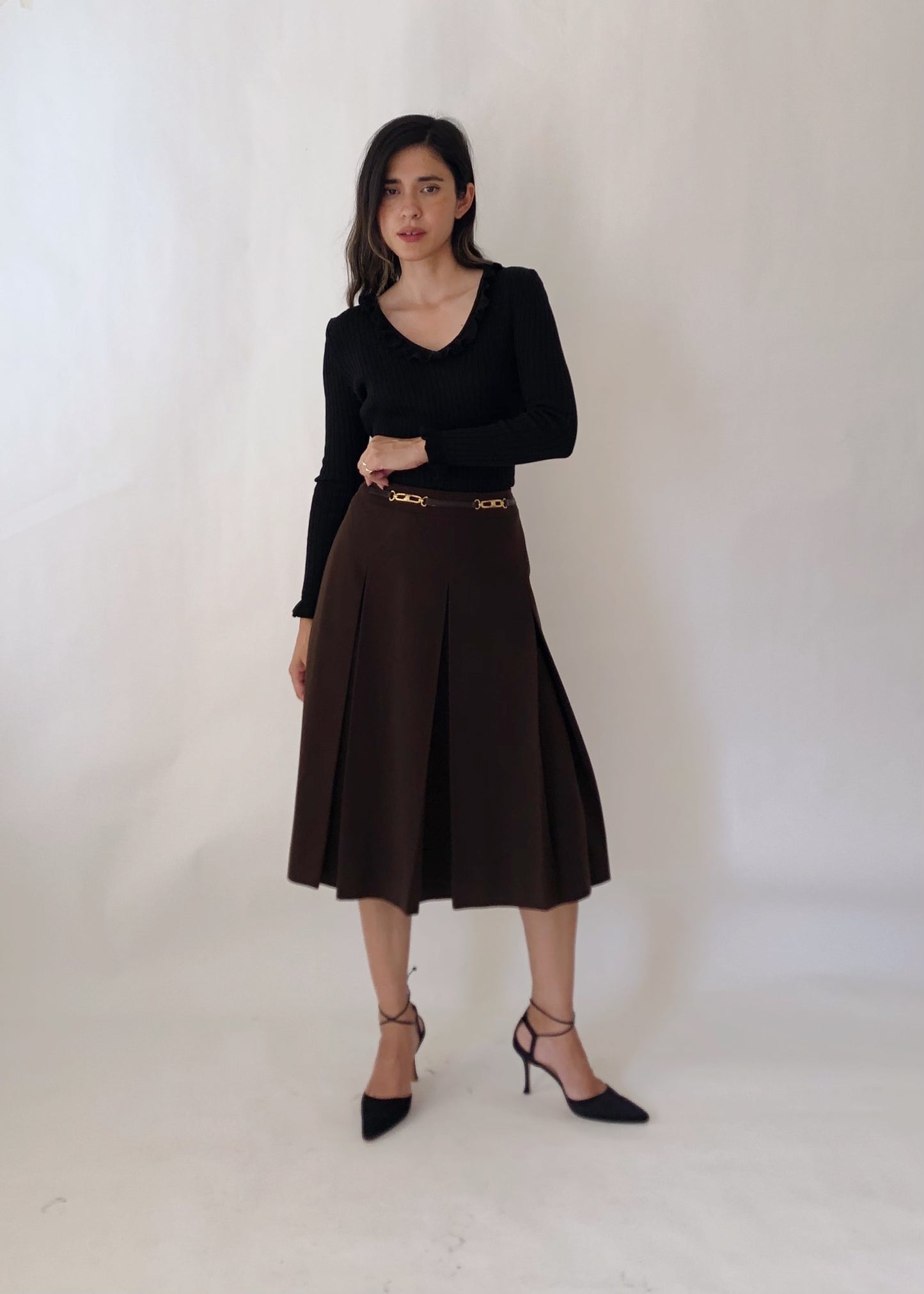 Vintage Celine Wool Skirt