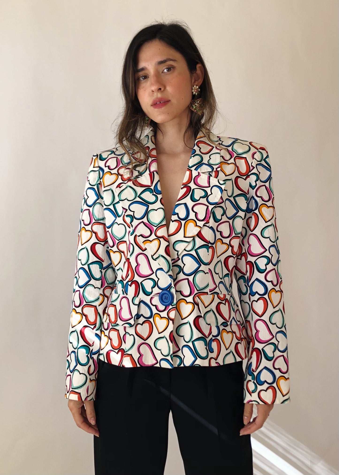 1980s YSL Hearts Jacket