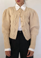 Vintage Wool Cream Cardigan